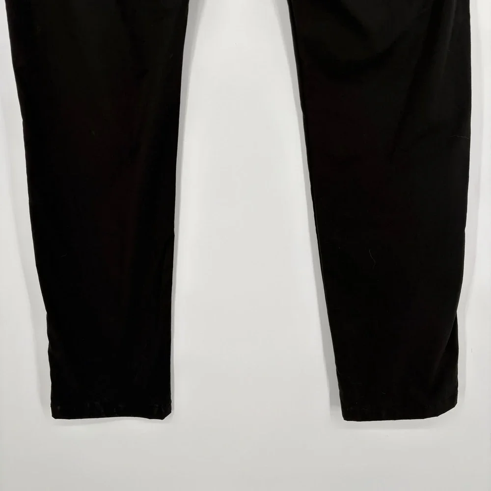 J.Crew 484 Slim Stretch Tech Pant  Size 29/30 Black Zip pockets